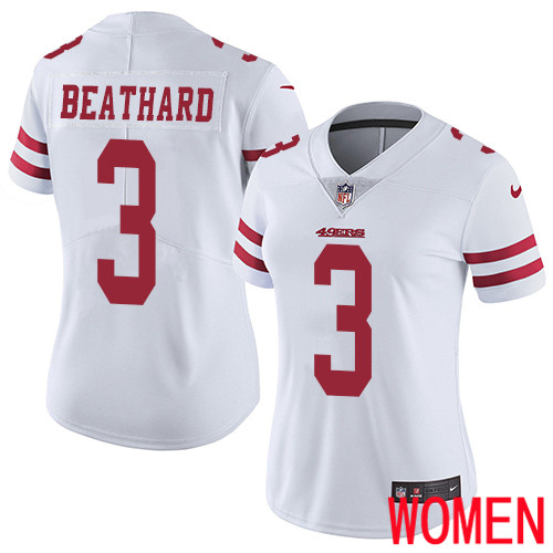 San Francisco 49ers Limited White Women C. J. Beathard Road NFL Jersey 3 Vapor Untouchable